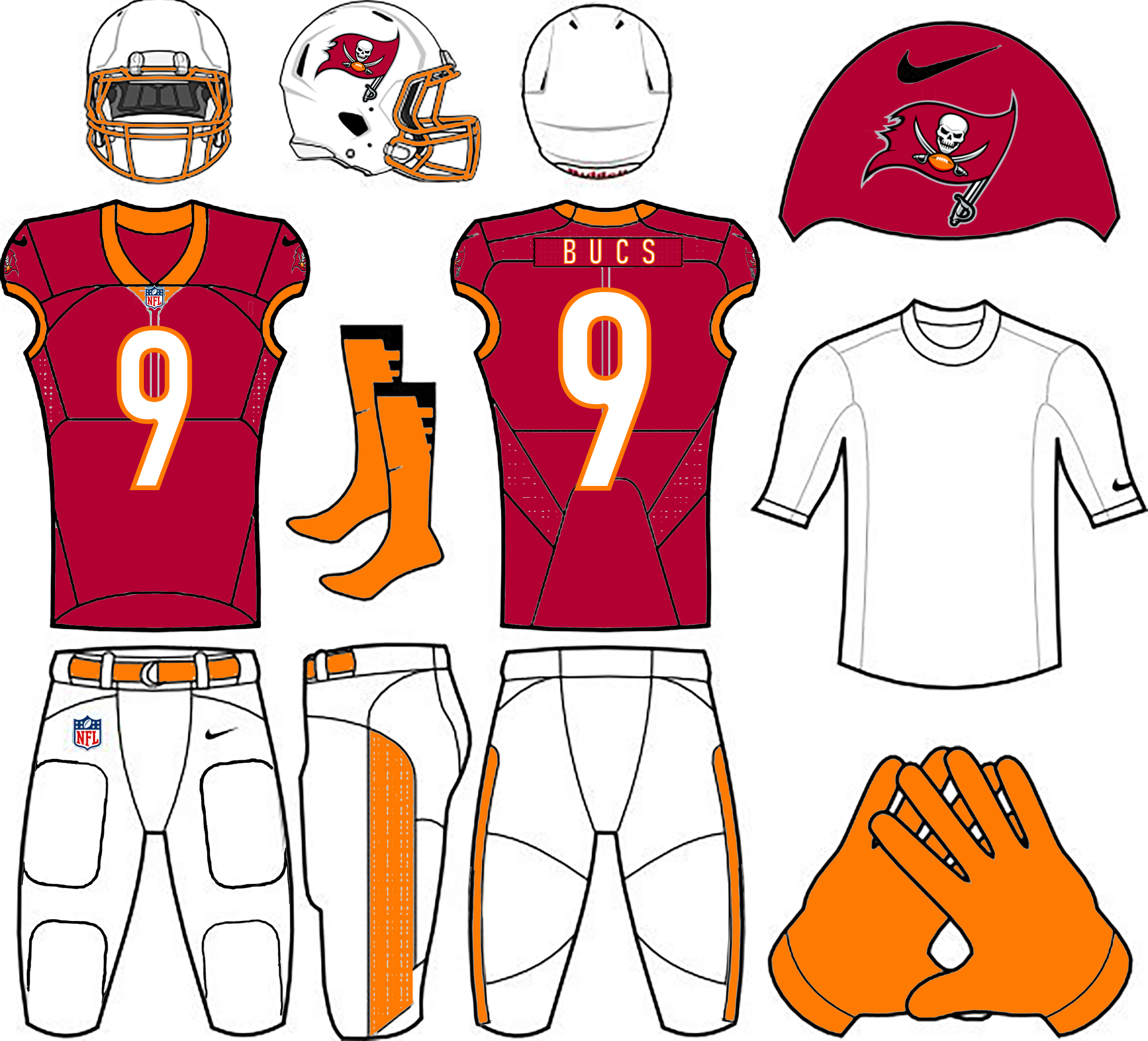 uniwatch tampa bay buccaneers redesign contest skipper