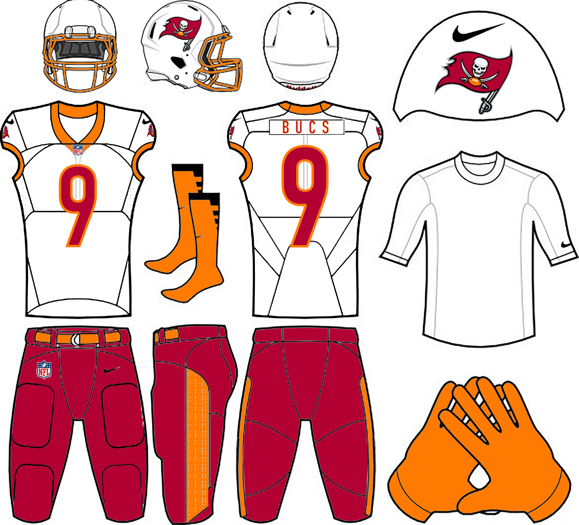 uniwatch tampa bay buccaneers redesign contest skipper