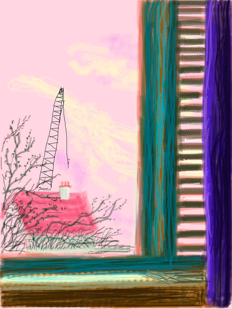 “Untitled, 42” 2010 iPad Drawing © David Hockney