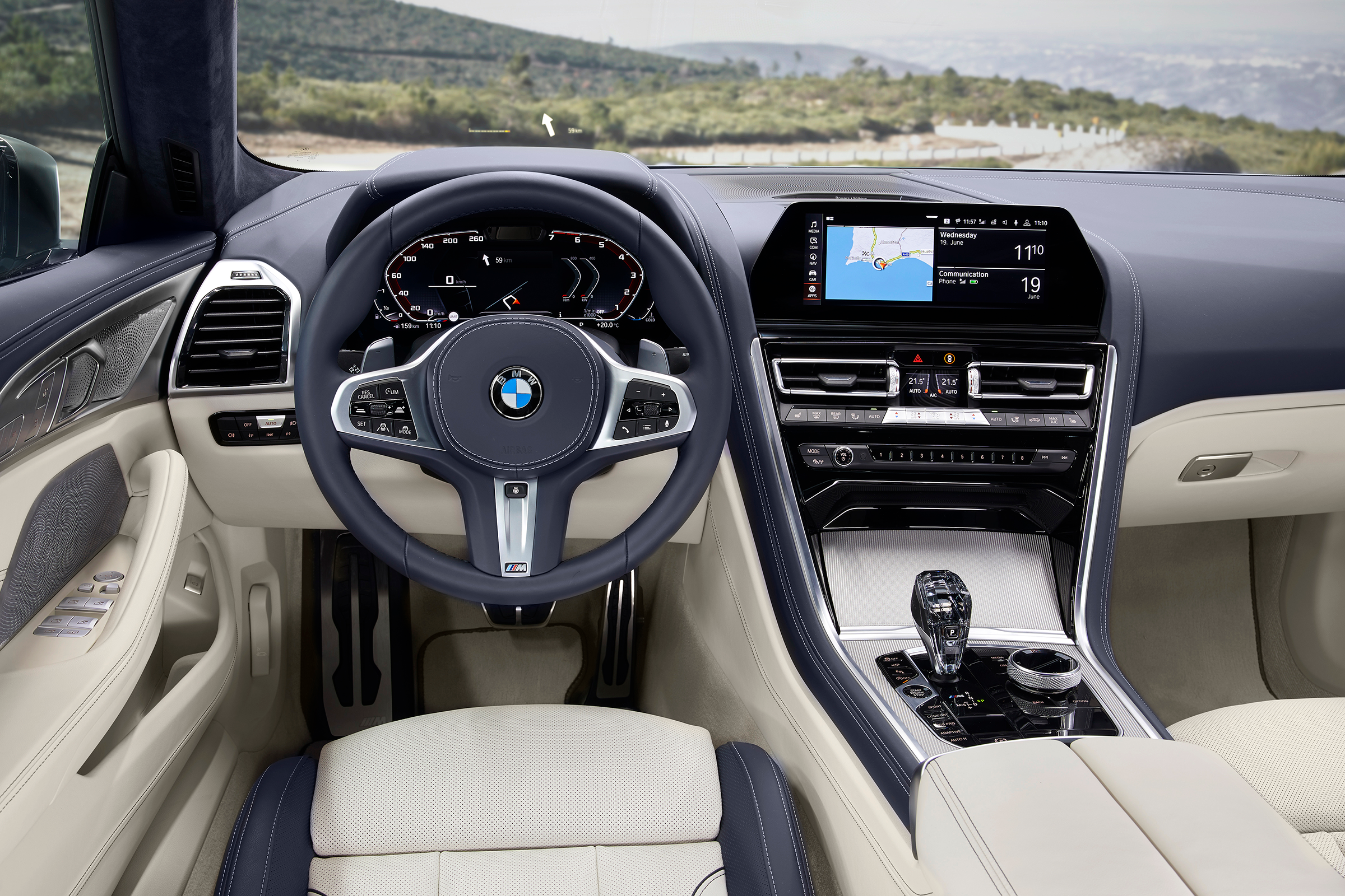 bmw 2020 m850i gran coupe dashboard