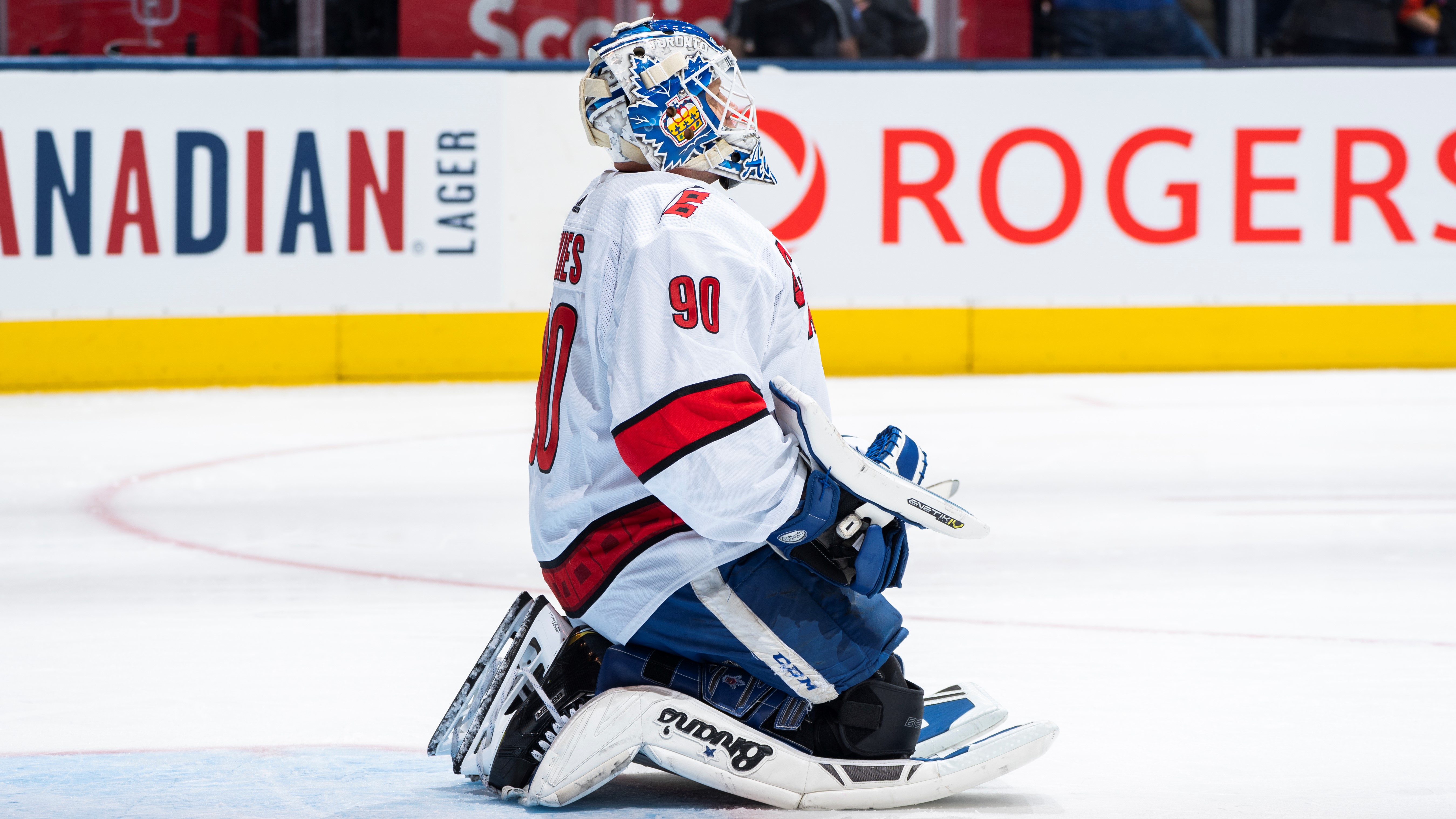 Dave Ayres in his first NHL game