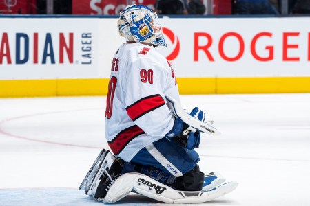 Dave Ayres in his first NHL game