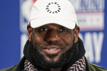 LeBron James wearing Uninterrupted Hat