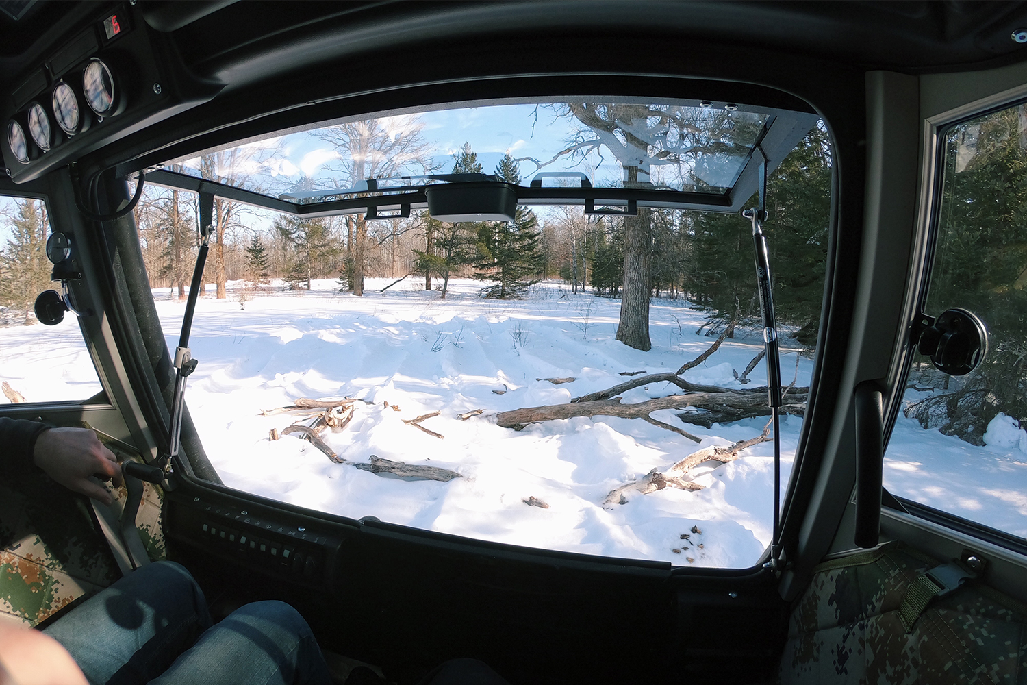 Sherp first-person cockpit view