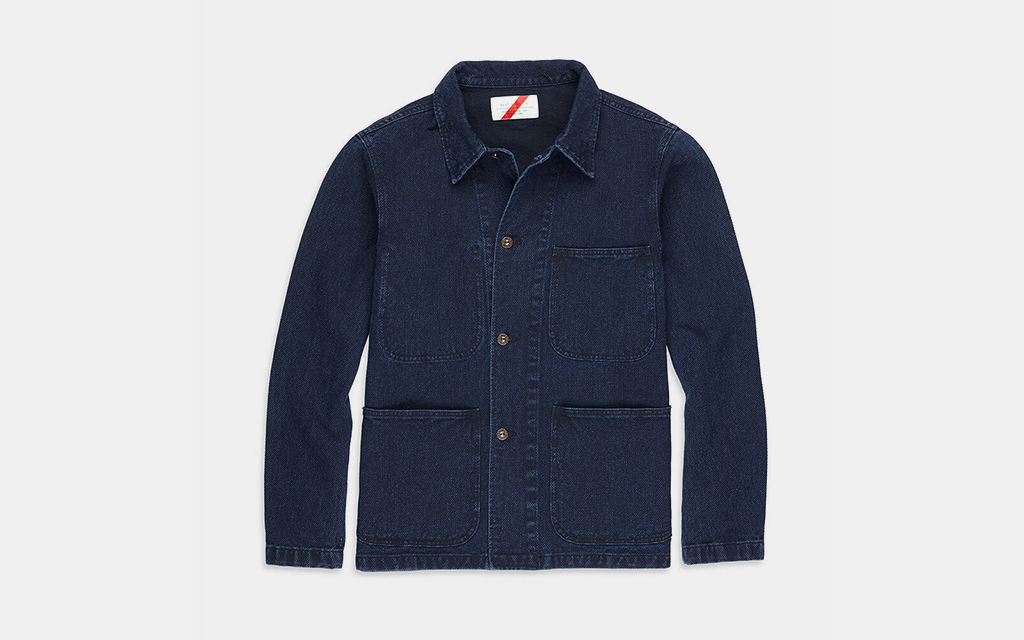 Best Made Indigo Pick Stitch Chore Coat