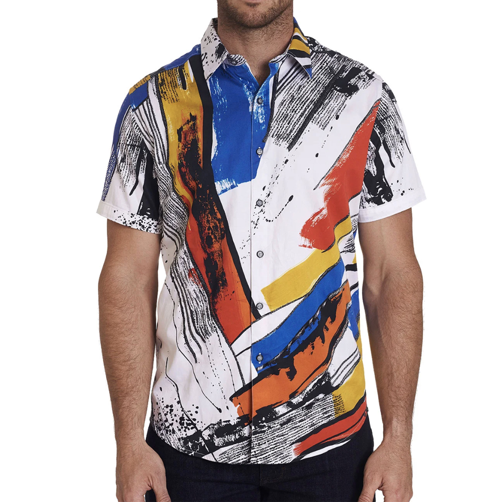 Monaco Patterned Short-Sleeve Sport Shirt
Robert Graham