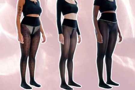 Models wearing Sheertex's indestructible stockings, one of the best gifts for women