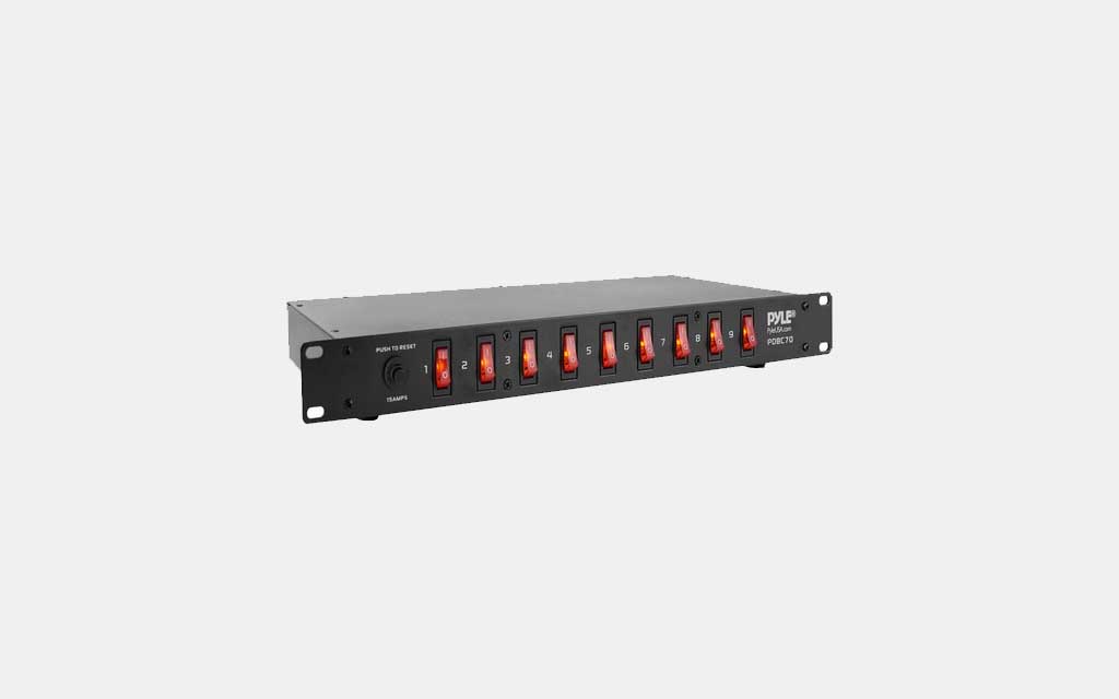 Pyle Pro Rackmountable Power Strip Surge Protector 