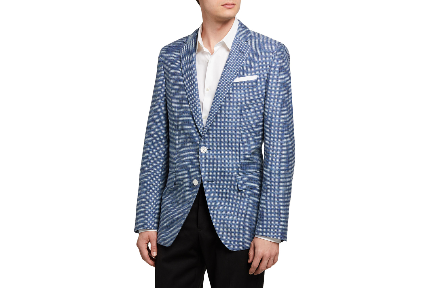 Micro-Pattern Two-Button Jacket
BOSS