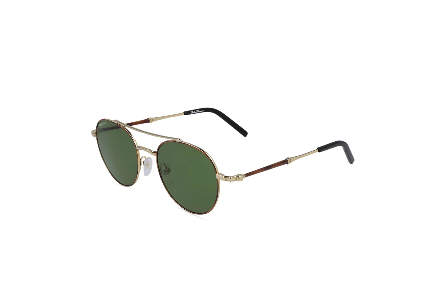 Round Metal Double-Bridge Sunglasses
Salvatore Ferragamo