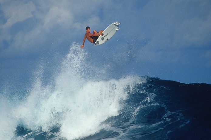 Andy Irons surfing a wave. (Brian Bielmann) 