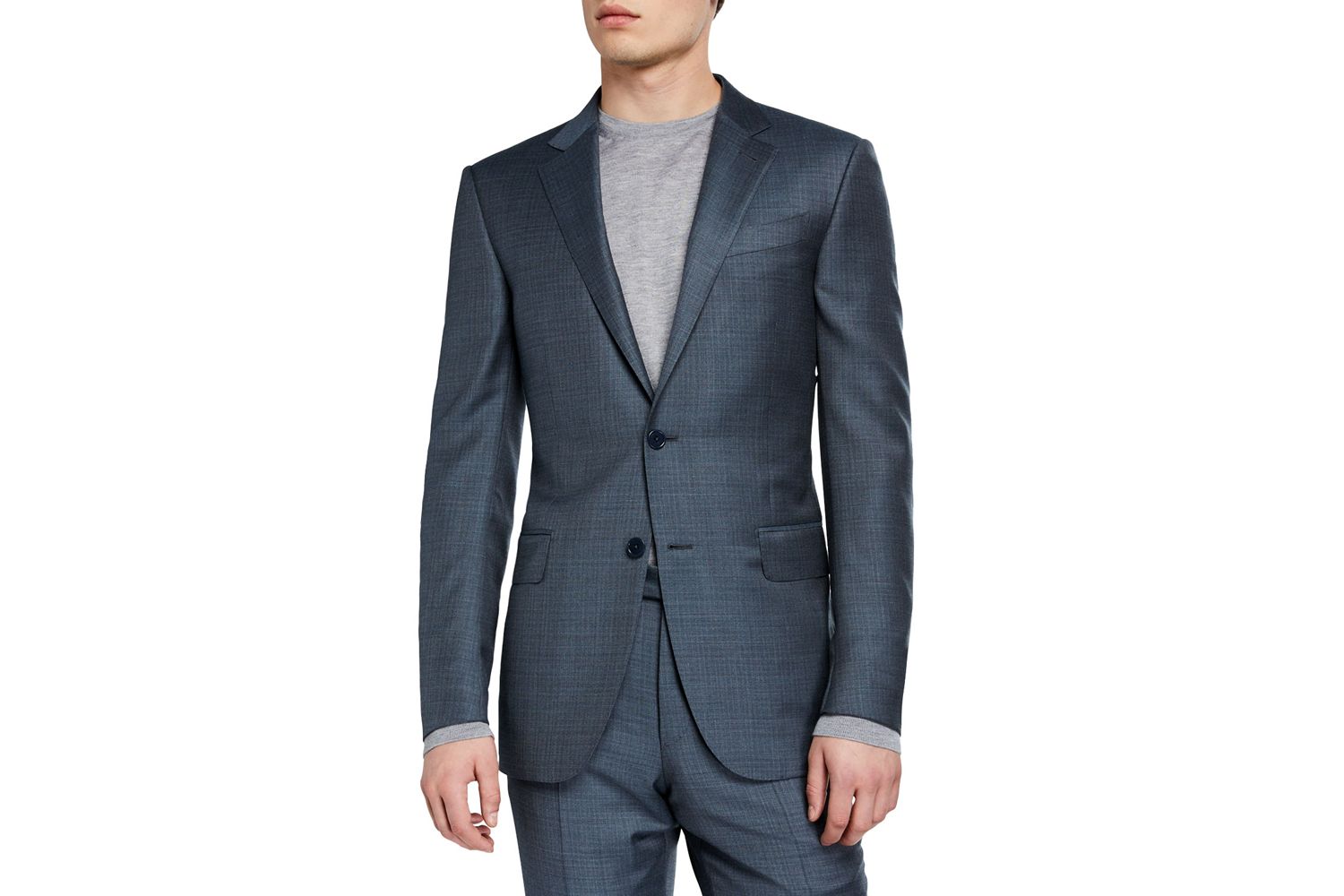 Two-Piece Textured Regular-Fit Solid Suit
Ermenegildo Zegna