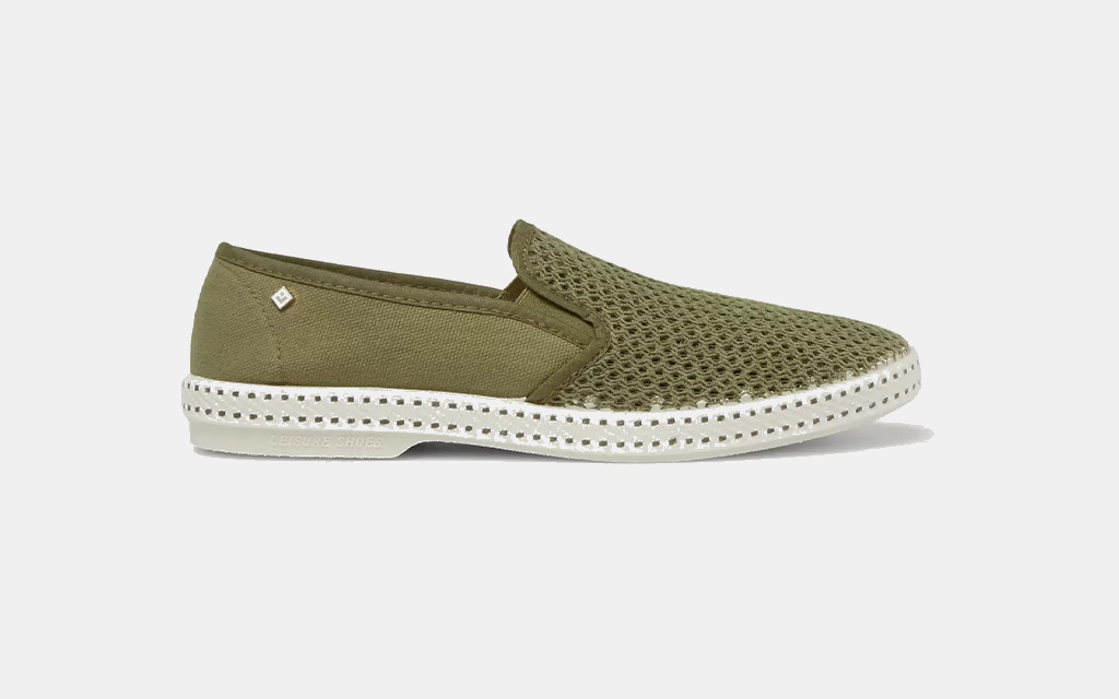 Rivieras Cotton-Mesh and Canvas Espadrilles