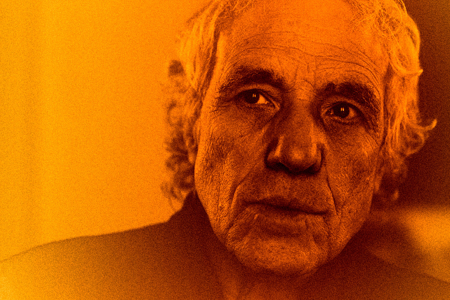 Abel Ferrara stares with focus