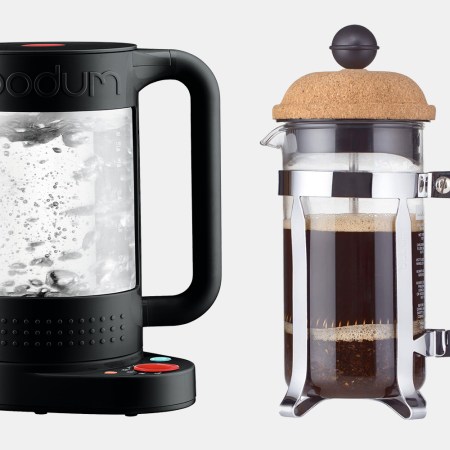 Bodum electric kettle and French press coffee maker