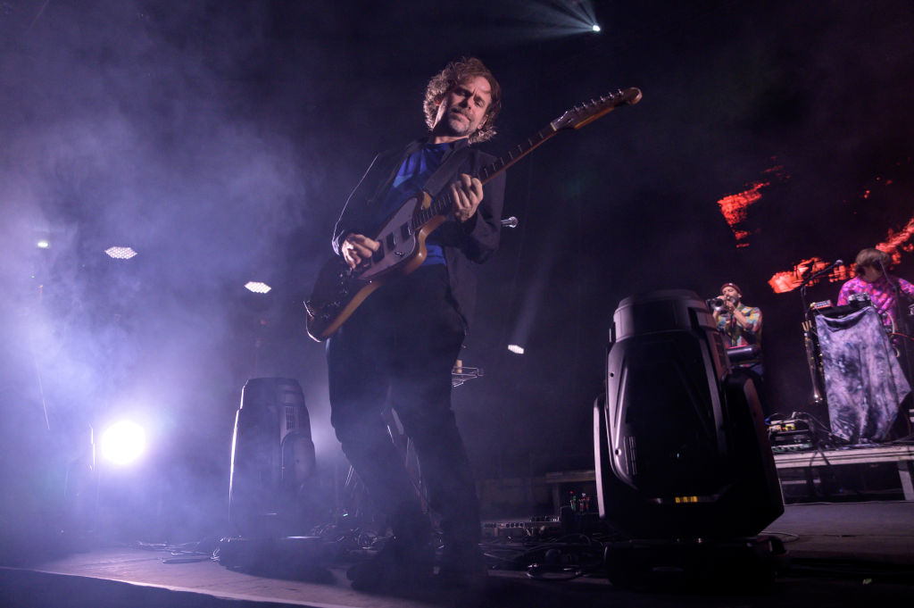 Aaron Dessner of The National performs at Campo Pequeno on December 12, 2019 in Lisbon, Portugal. (Photo by Pedro Gomes/Redferns)