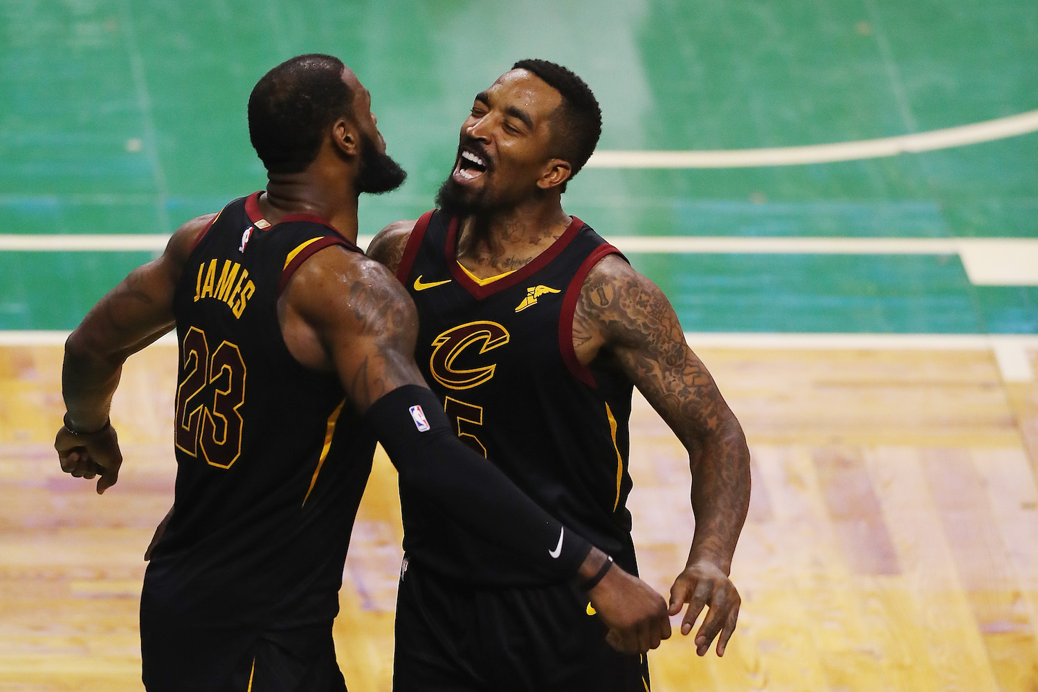 J.R. Smith and Lebron James