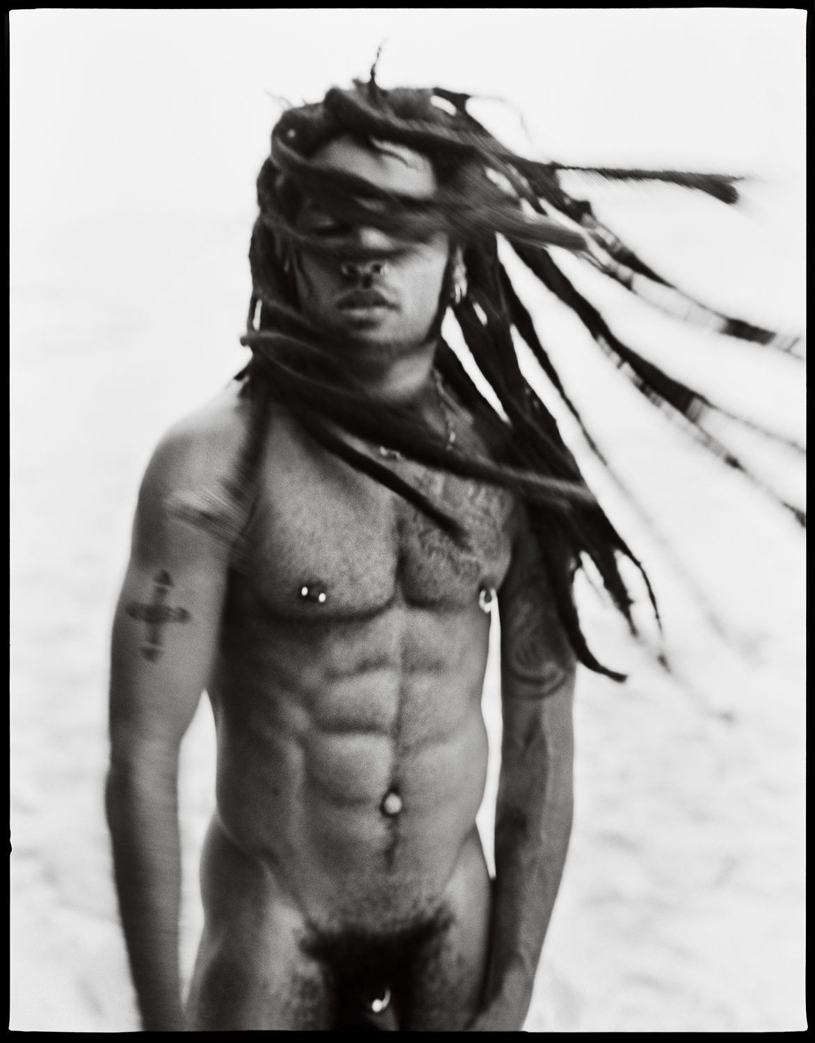 Lenny Kravitz, Nassau, Bahamas, 1998 photograph by Mark Seliger