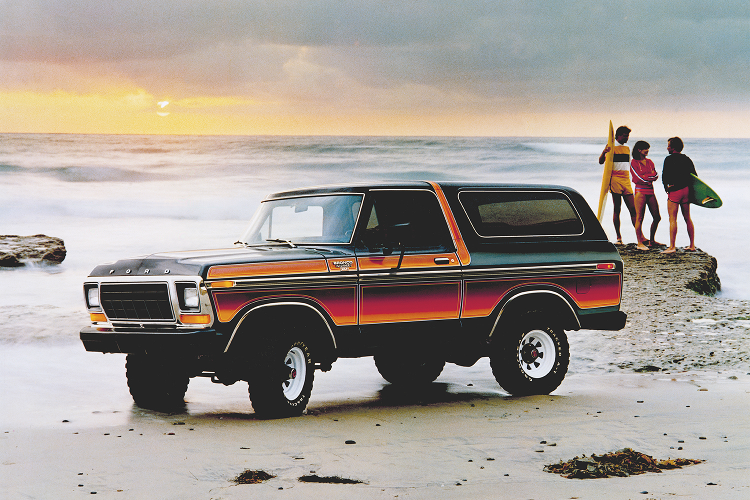 1979 Ford Bronco on the beach