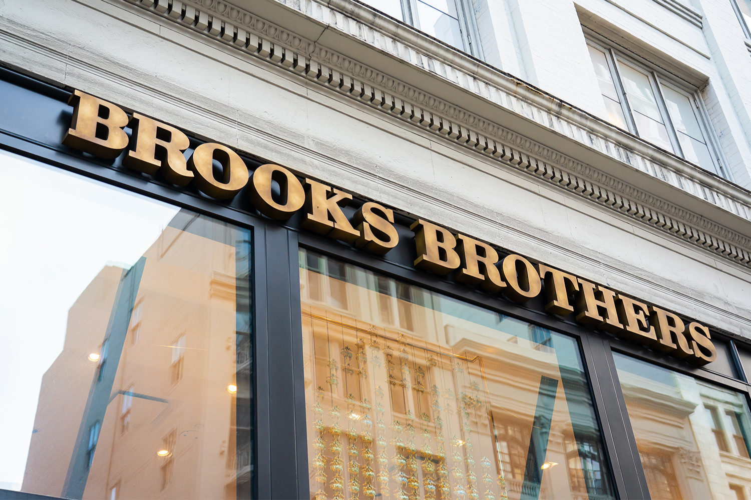 Brooks Brothers logo over a store in San Francisco, California