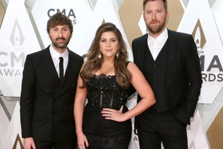 Dave Haywood, Hillary Scott, and Charles Kelley of Lady Antebellum attend the 53nd annual CMA Awards at Bridgestone Arena on November 13, 2019 in Nashville, Tennessee. (Photo by Taylor Hill/Getty Images)