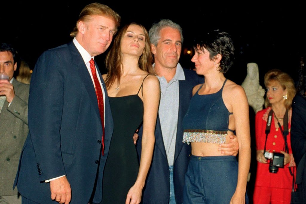 Trump, Knauss, Epstein, & Maxwell At Mar-A-Lago