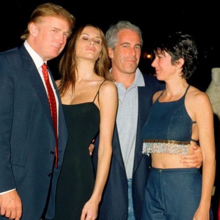 Trump, Knauss, Epstein, & Maxwell At Mar-A-Lago