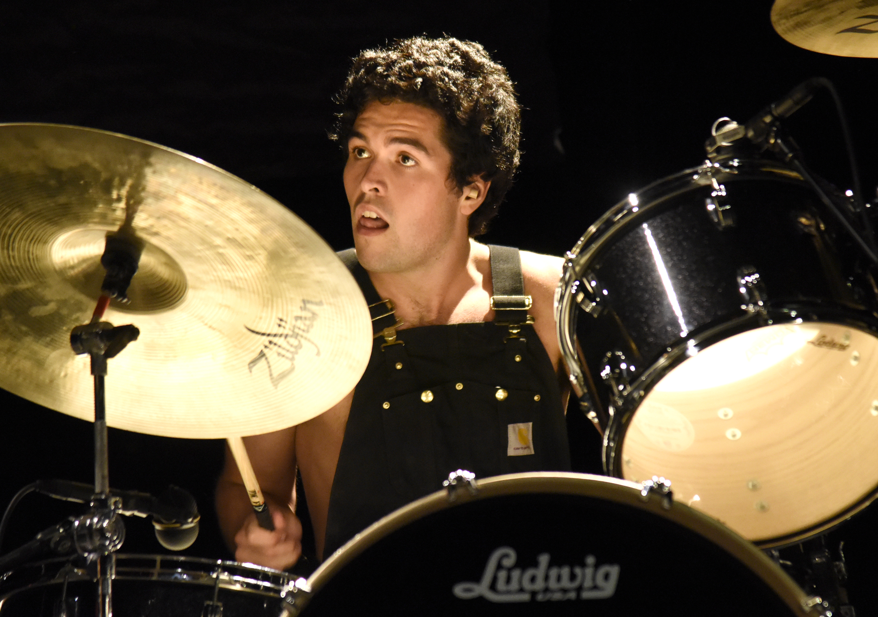 Joey Armstrong of SWMRS performs during the "Last Young Renegade" tour at the Fox Theater on July 8, 2017 in Oakland, California