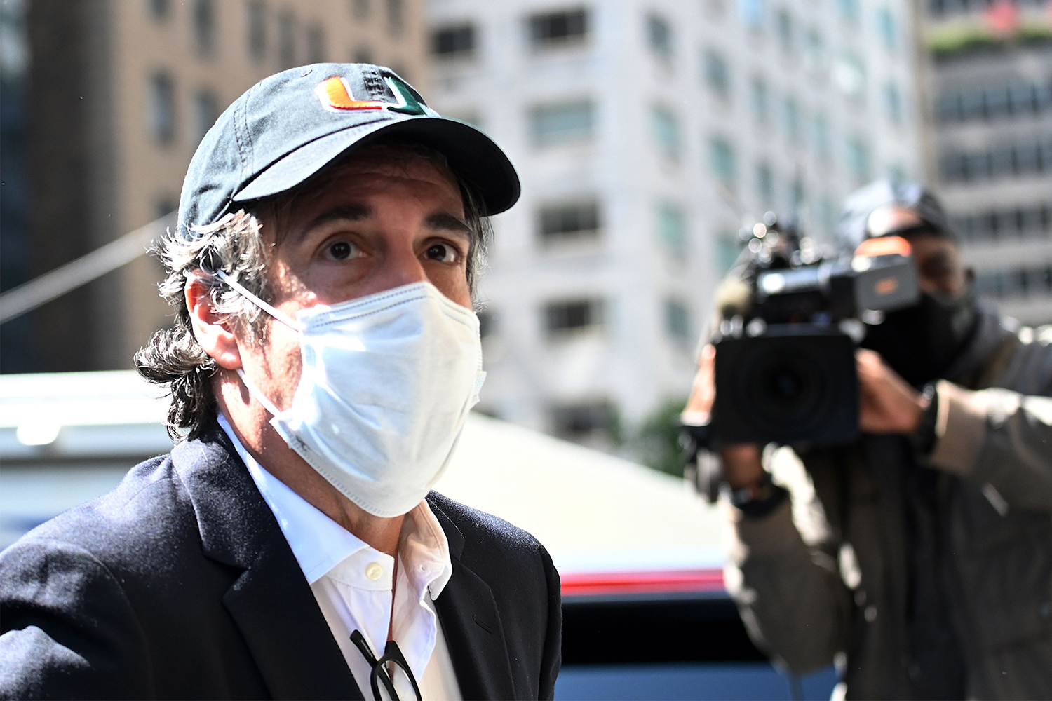 Michael Cohen, President Donald Trump's former personal attorney, arrives at his Park Avenue apartment on May 21, 2020, in New York City