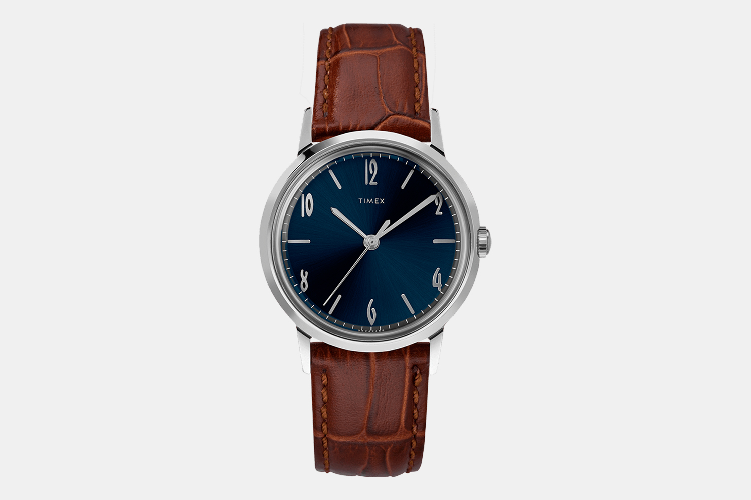 Timex Marlin Hand-Wound 34mm Leather Strap