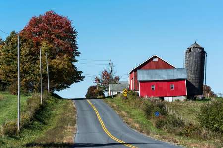 Get in your car and drive as far north out of New York City as you can. 