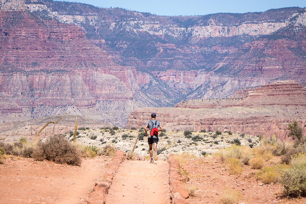 running in the desert