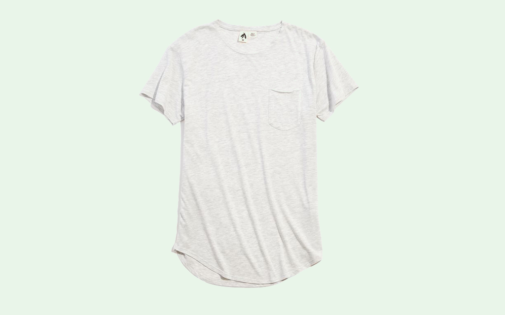 UO Scoop Neck Curved Hem Tee