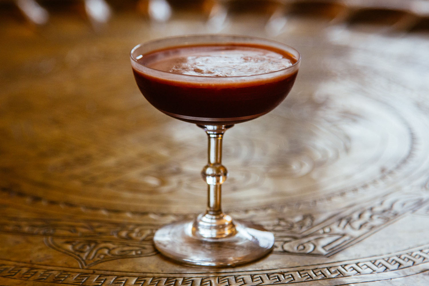 Trinidad Sour cocktail in a coupe glass