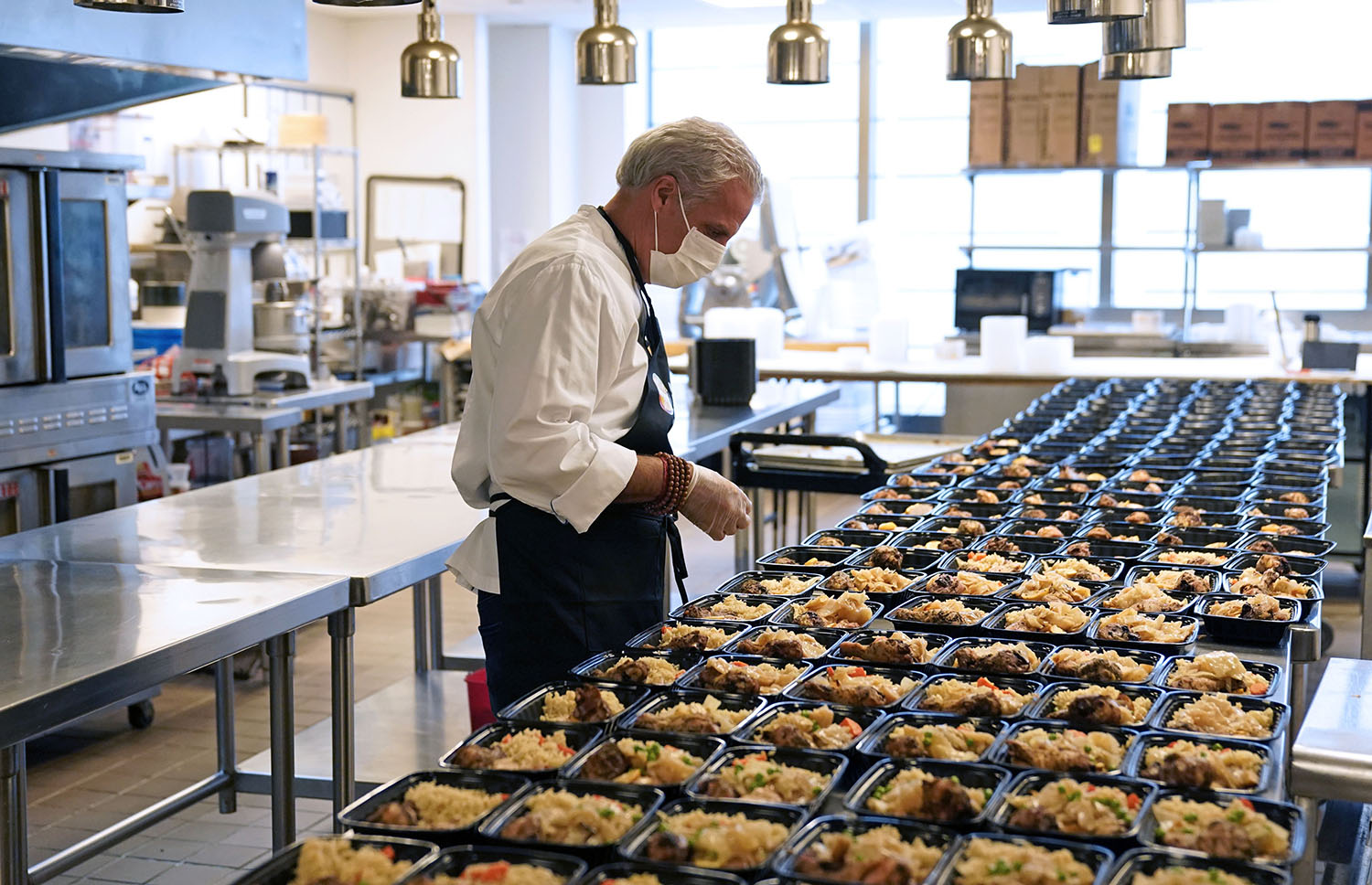 celebrity chef eric ripert prepares meal