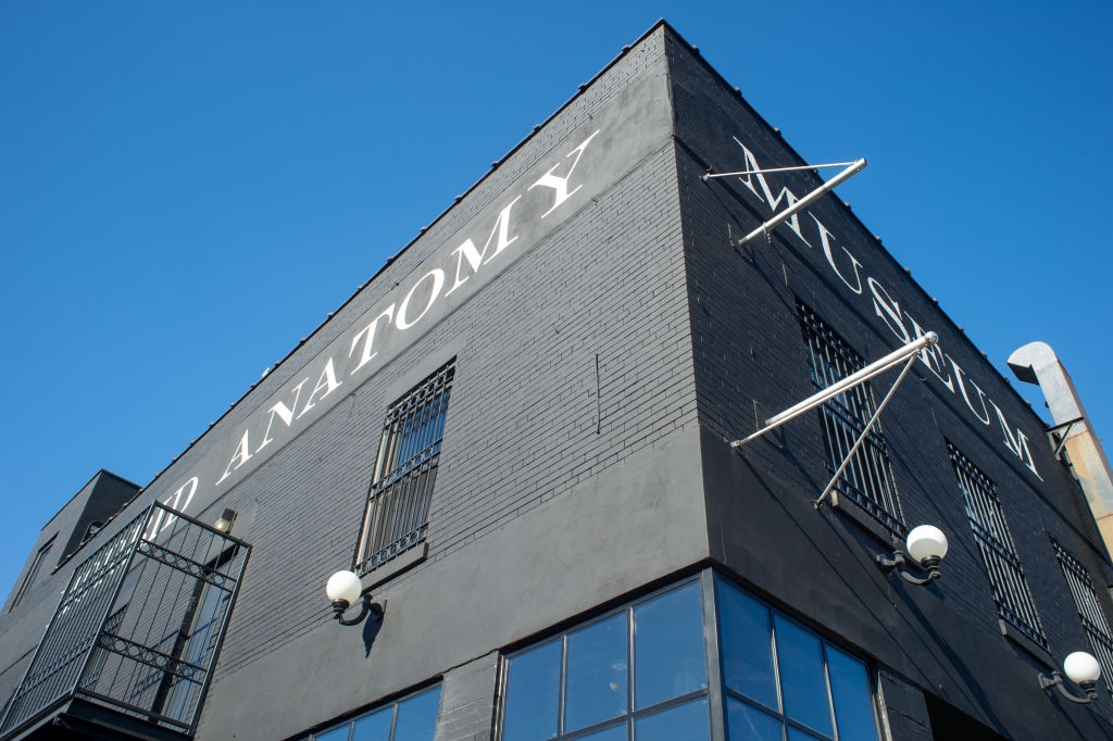 Exterior of Morbid Anatomy Museum in Brooklyn, New York, USA