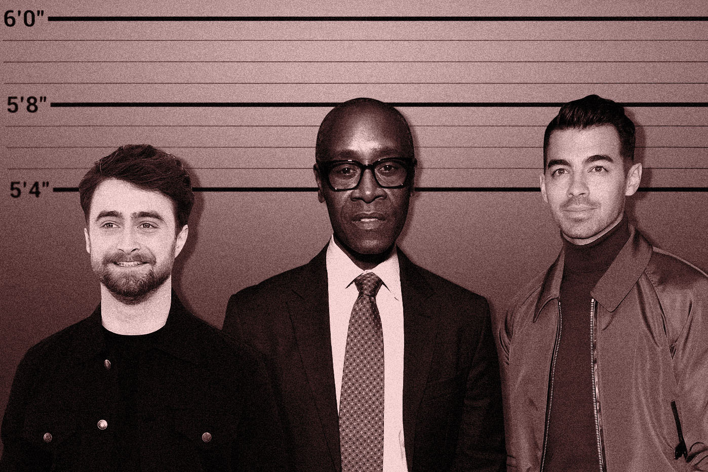 short kings Daniel Radcliffe, Don Cheadle and Joe Jonas