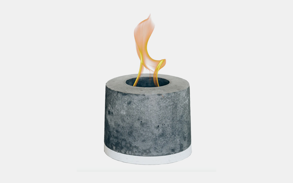 FLIKR Fire Personal Concrete Fireplace