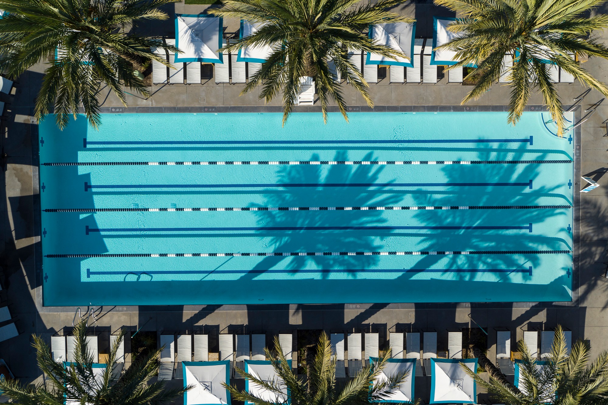 Pool, aerial view