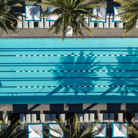 Pool, aerial view