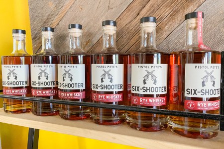 NMSU pistol pete's six shooter whiskey