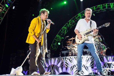 David Lee Roth and Eddie Van Halen during their last concert tour together in 2015