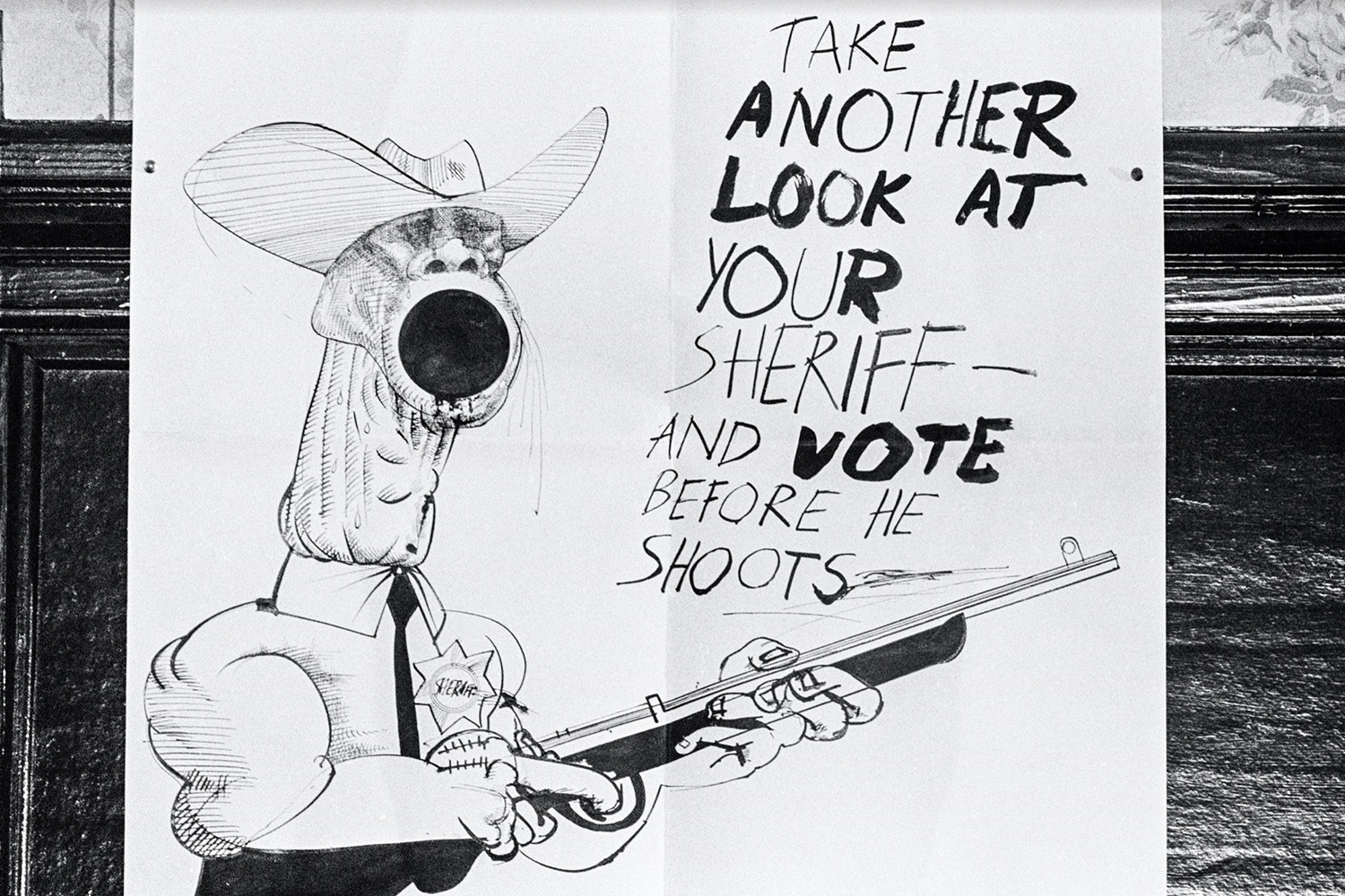 Ralph Steadman illustrated billboard