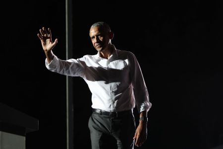 Former President Obama Holds Rally For Joe Biden On Eve Of Election In Miami