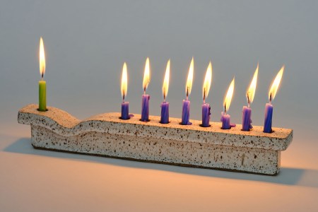 Judaica Standard Time menorah