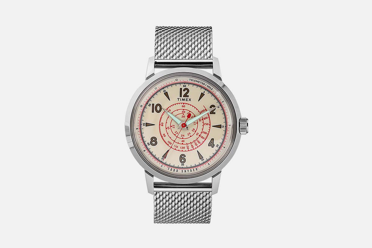 Timex x Todd Snyder Beekman 40mm Stainless Steel Mesh Band Watch