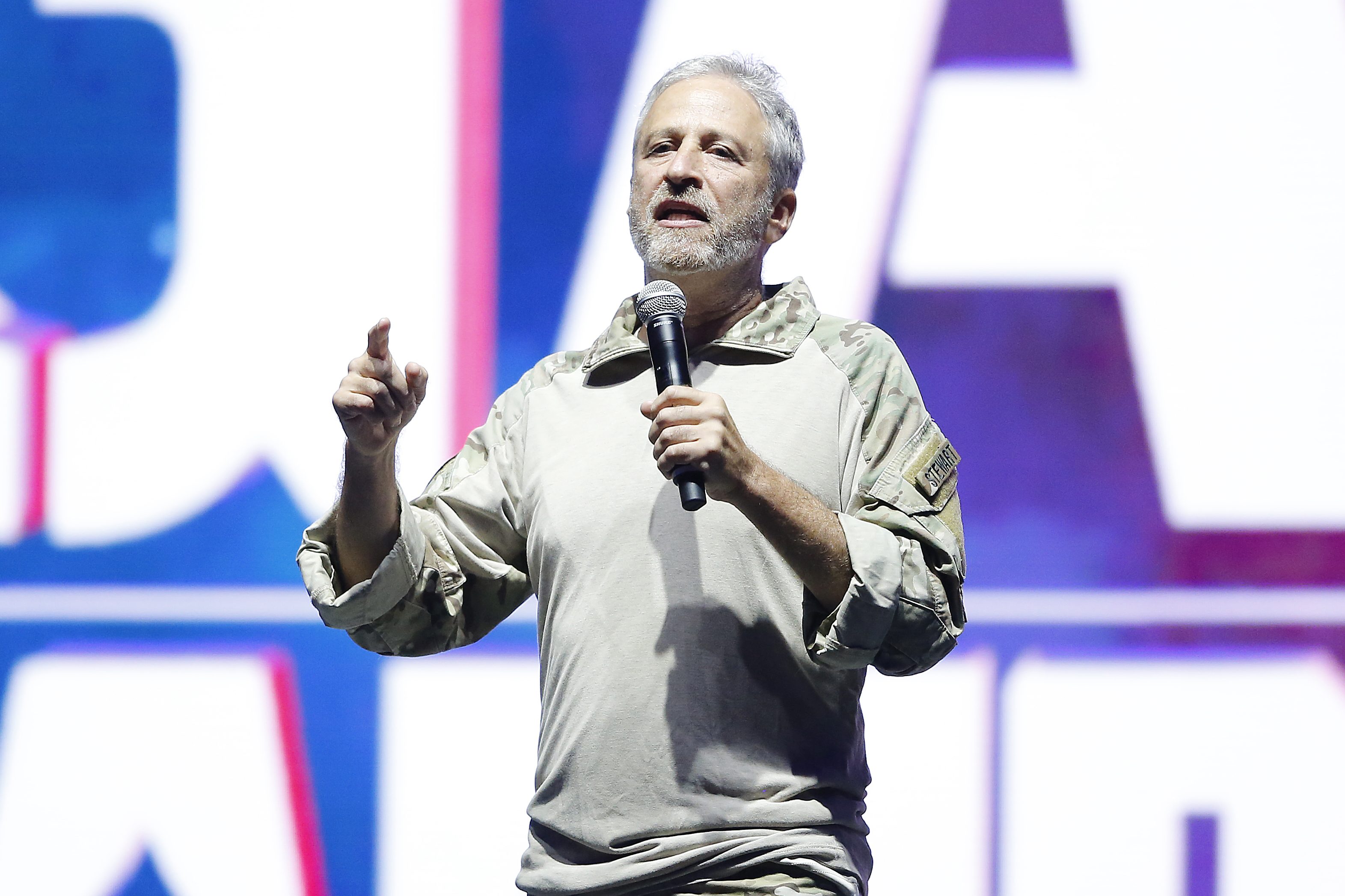 jon stewart at the 2019 Warrior Games