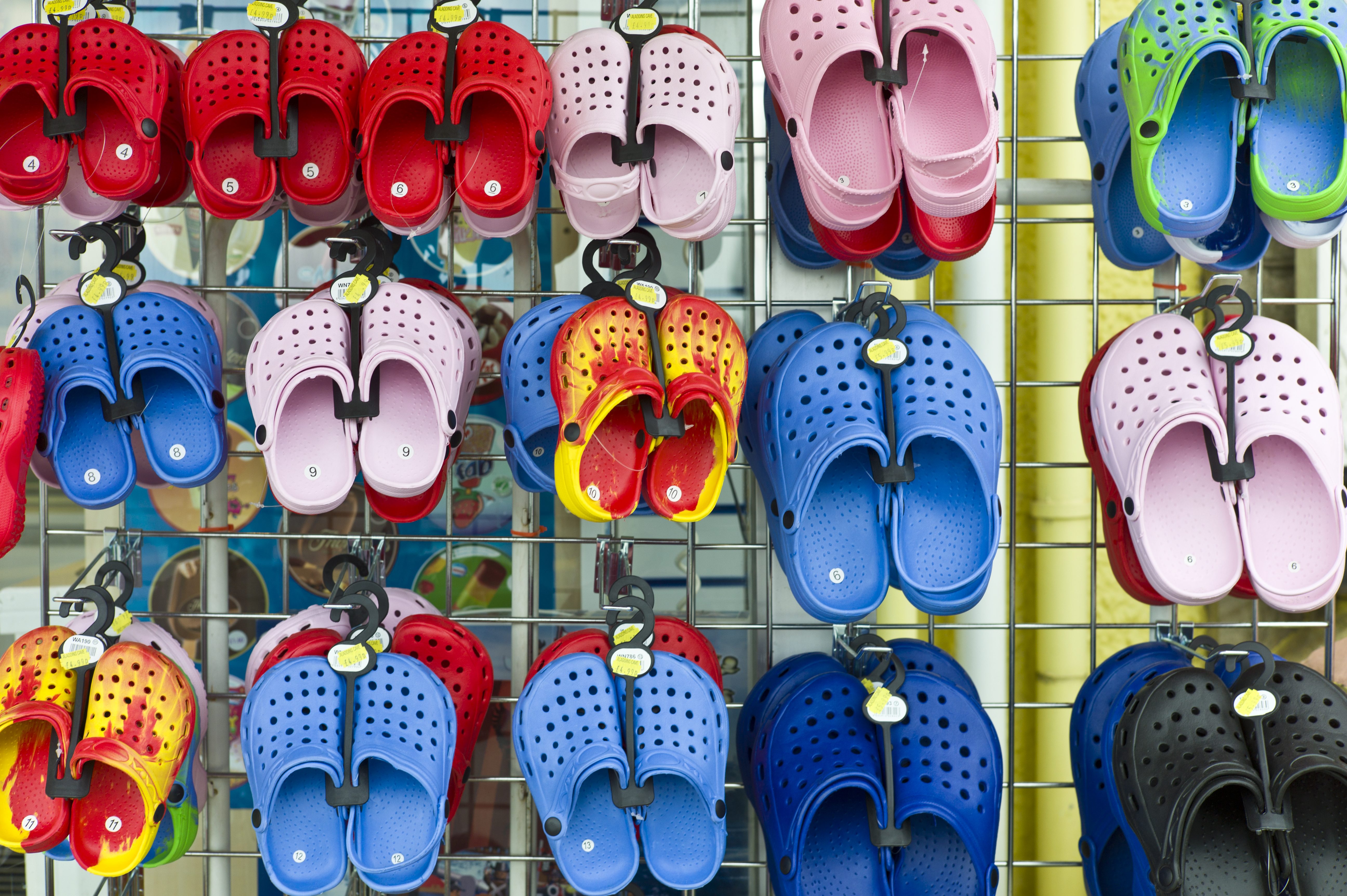 Crocs clogs store display