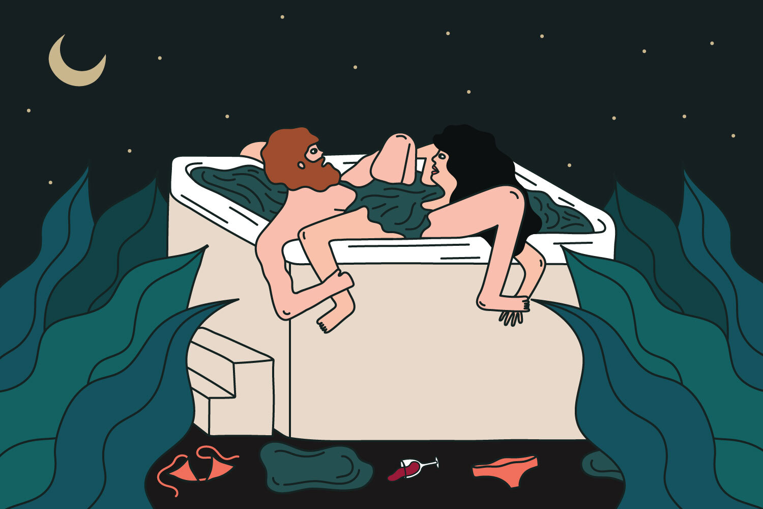 hot tub sex