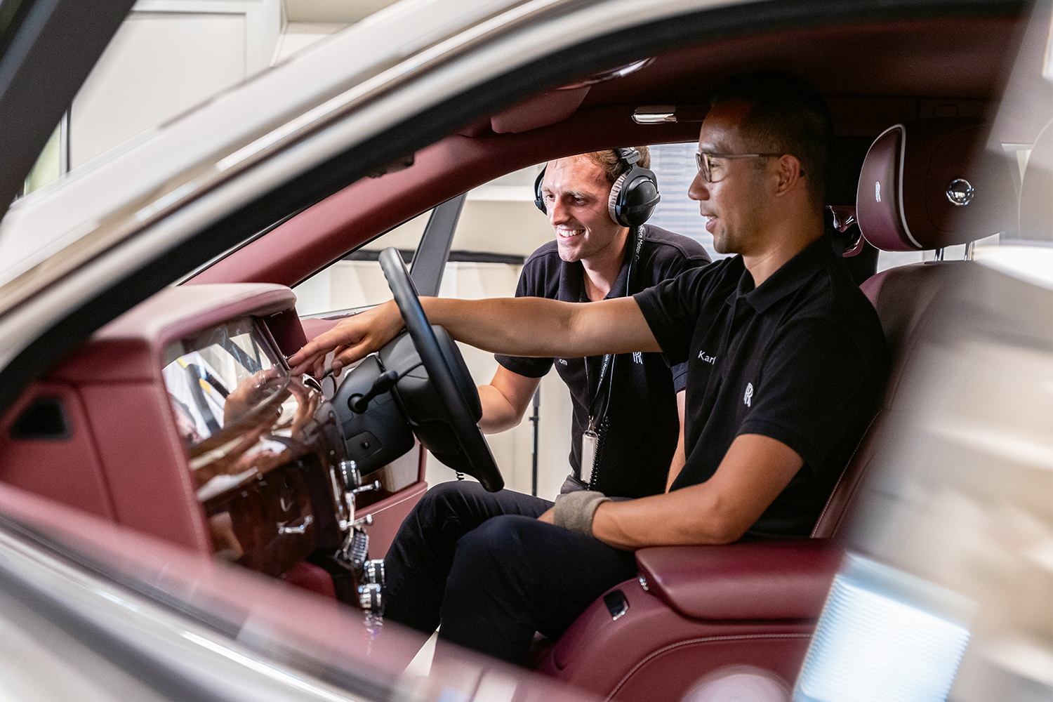 <strong>Noise Testing</strong> <br>“Customers expect their new Rolls-Royce to be quiet, but they probably don’t realize how much work goes into making sure that’s the case. It turns out it’s more than just adding sound insulation to the car. In fact, when road and engine noise is reduced it makes the job harder because the small squeaks and rattles are more easily heard — so they have to track down even smaller issues. One of the most interesting things I learned was it’s not just about removing noise, but tuning the sound that’s left over. In the new Ghost, they call it the ‘Ghost Note,’ and it’s a very specific frequency of sound to be more pleasing.” — Briggs